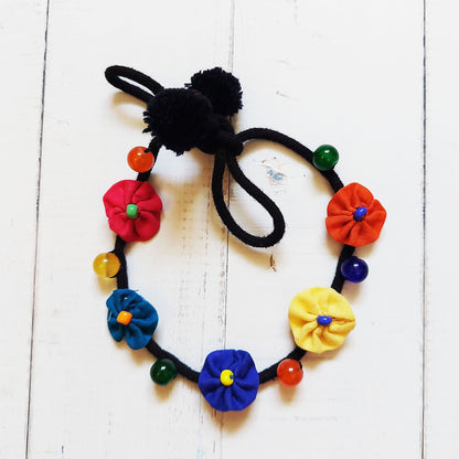 Multicolor Floral Anklet