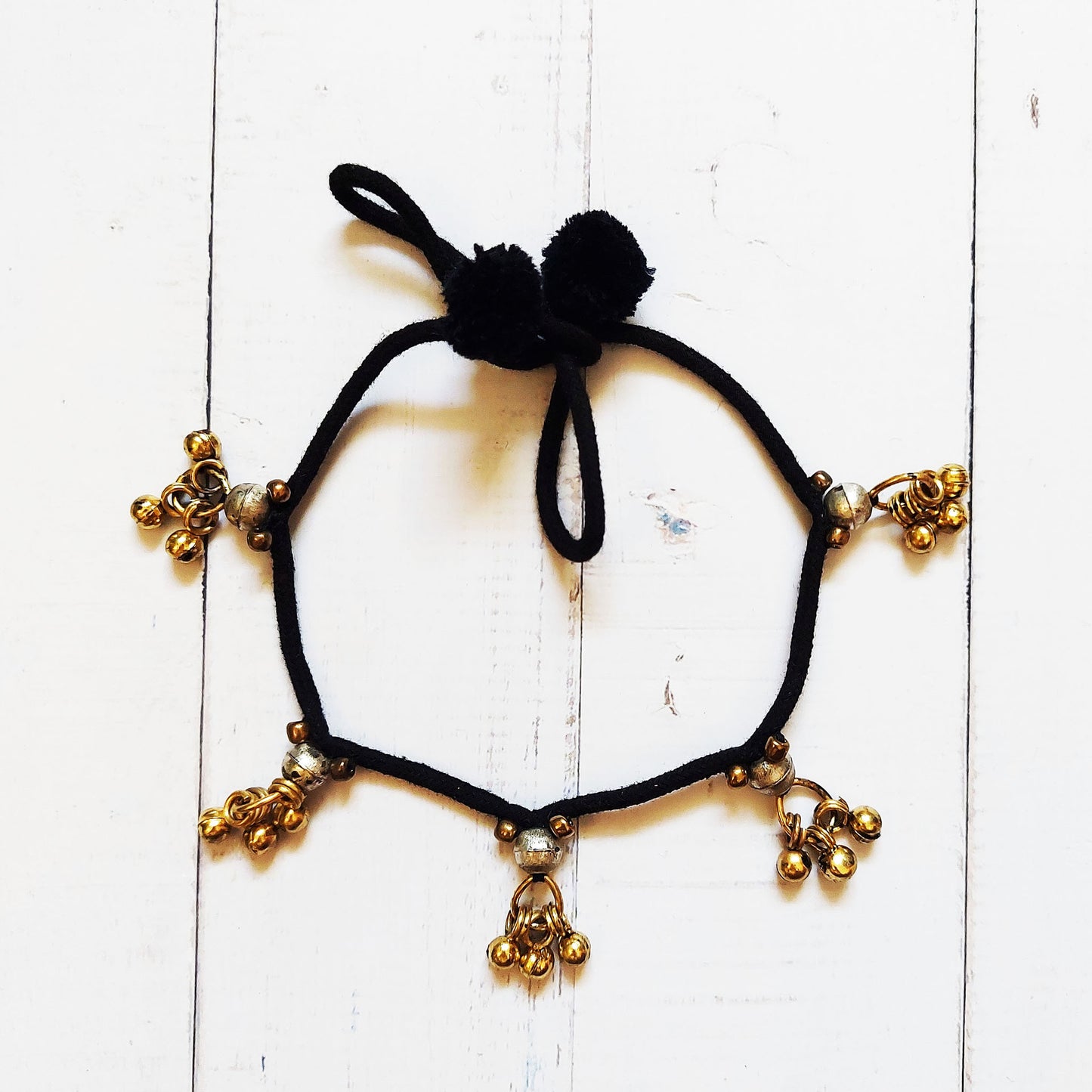 Black and Gold Anklet