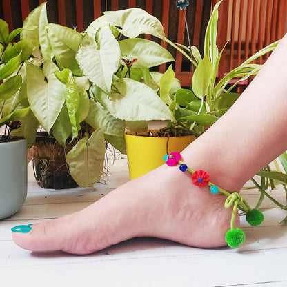 Summer Floral Anklet