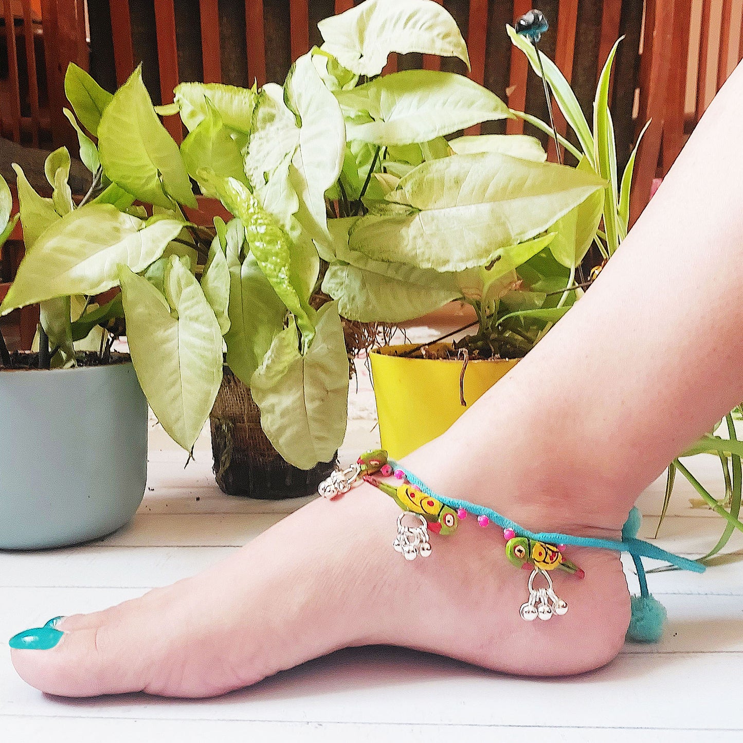 Green Tota Anklet