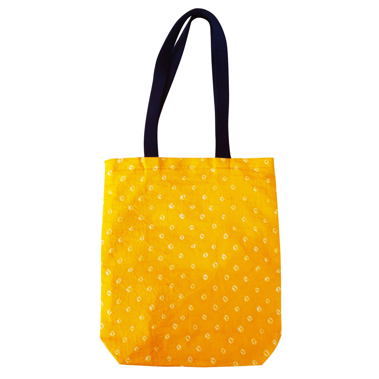 Yellow Bandhej Mirror Tote