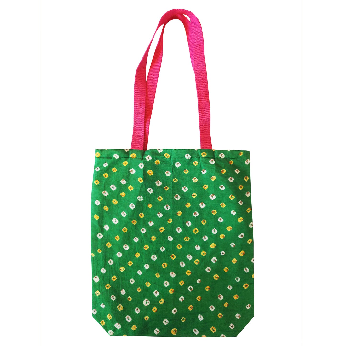 Green Bandhej Mirror Tote