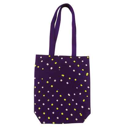 Purple Bandhej Mirror Tote