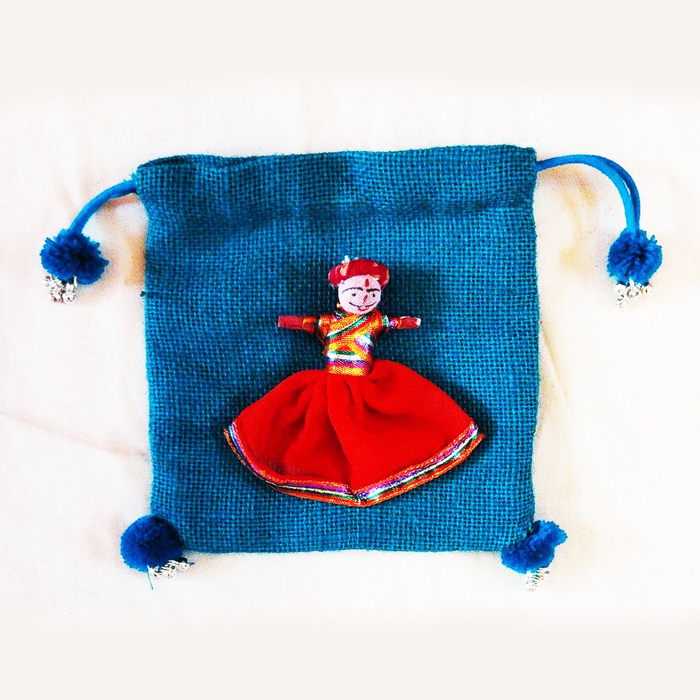 Mini Blue Puppet Potli