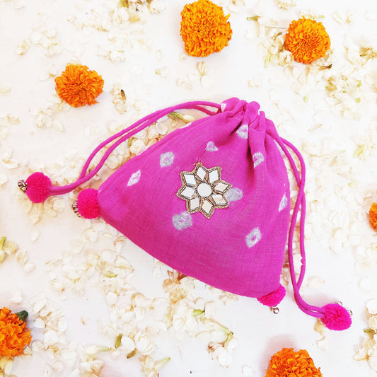 Mini Pink Sitara Potli