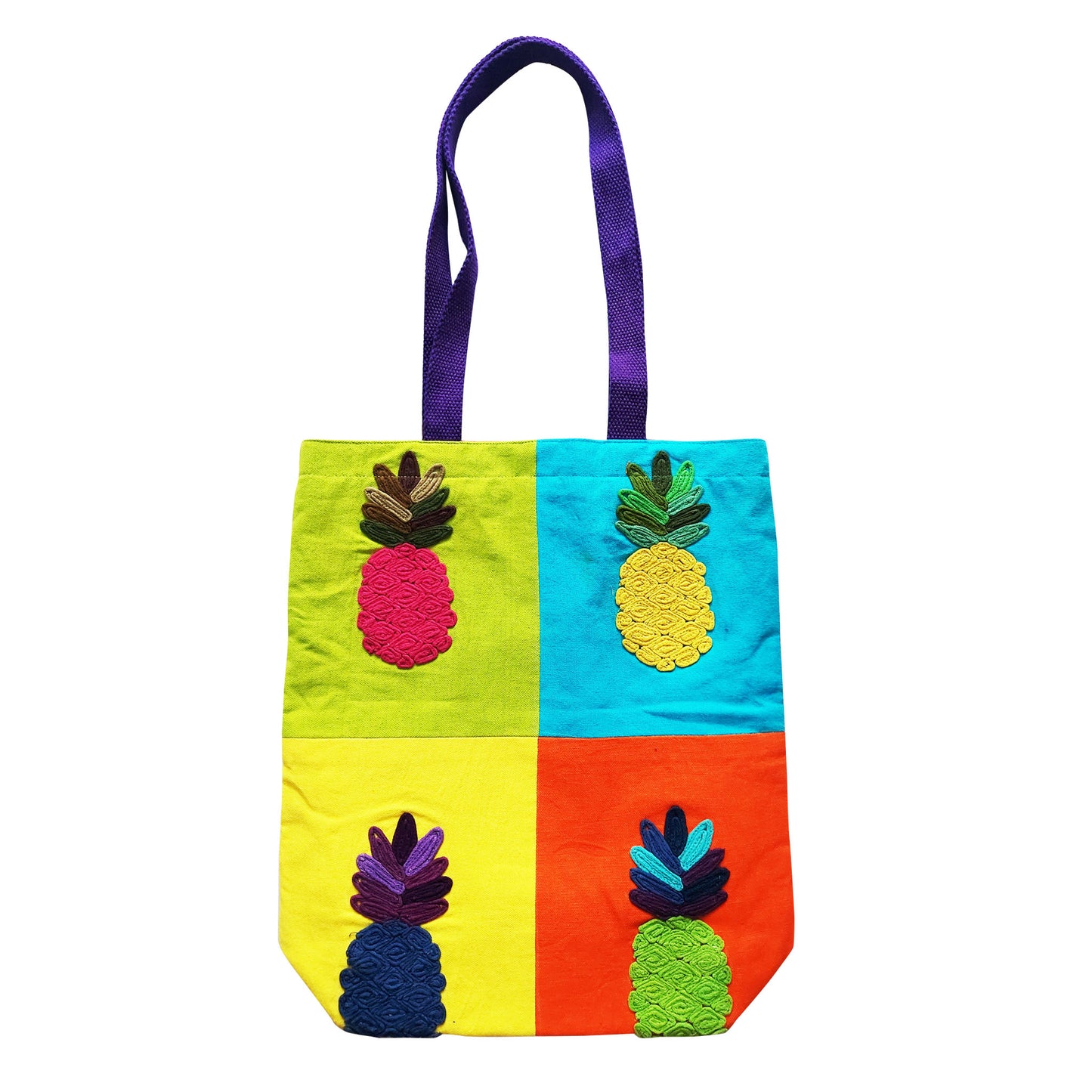 Vibrant Pineapple Tote Bag