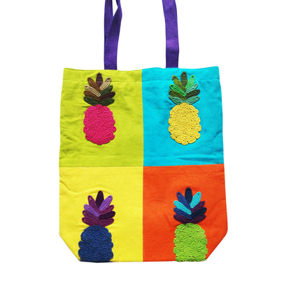 Vibrant Pineapple Tote Bag