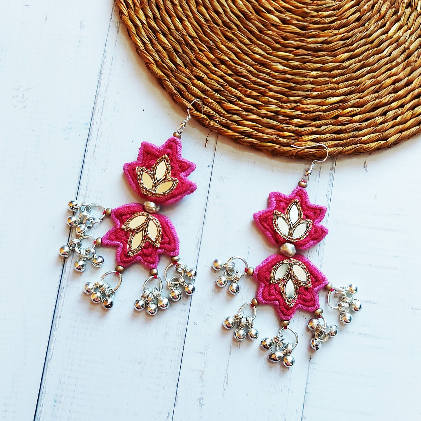 Ethnic Lotus earrings