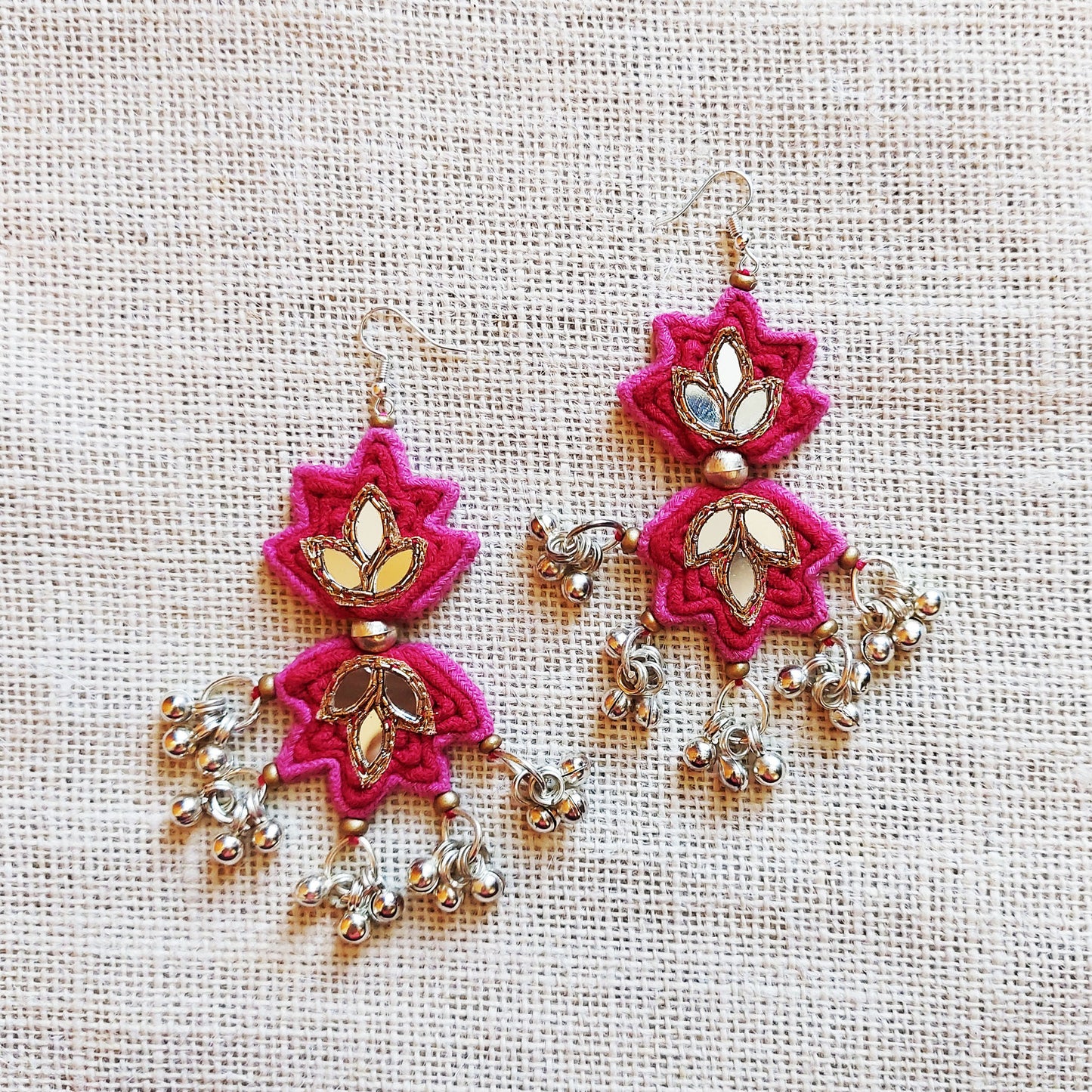 Ethnic Lotus earrings