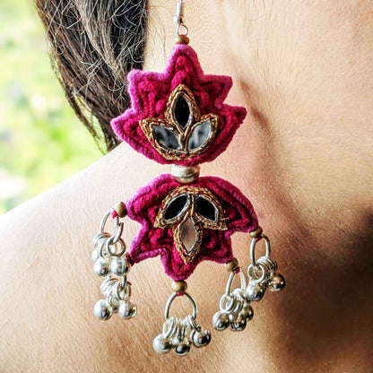 Ethnic Lotus earrings