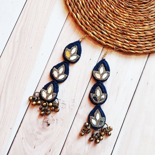 Indigo layered danglers