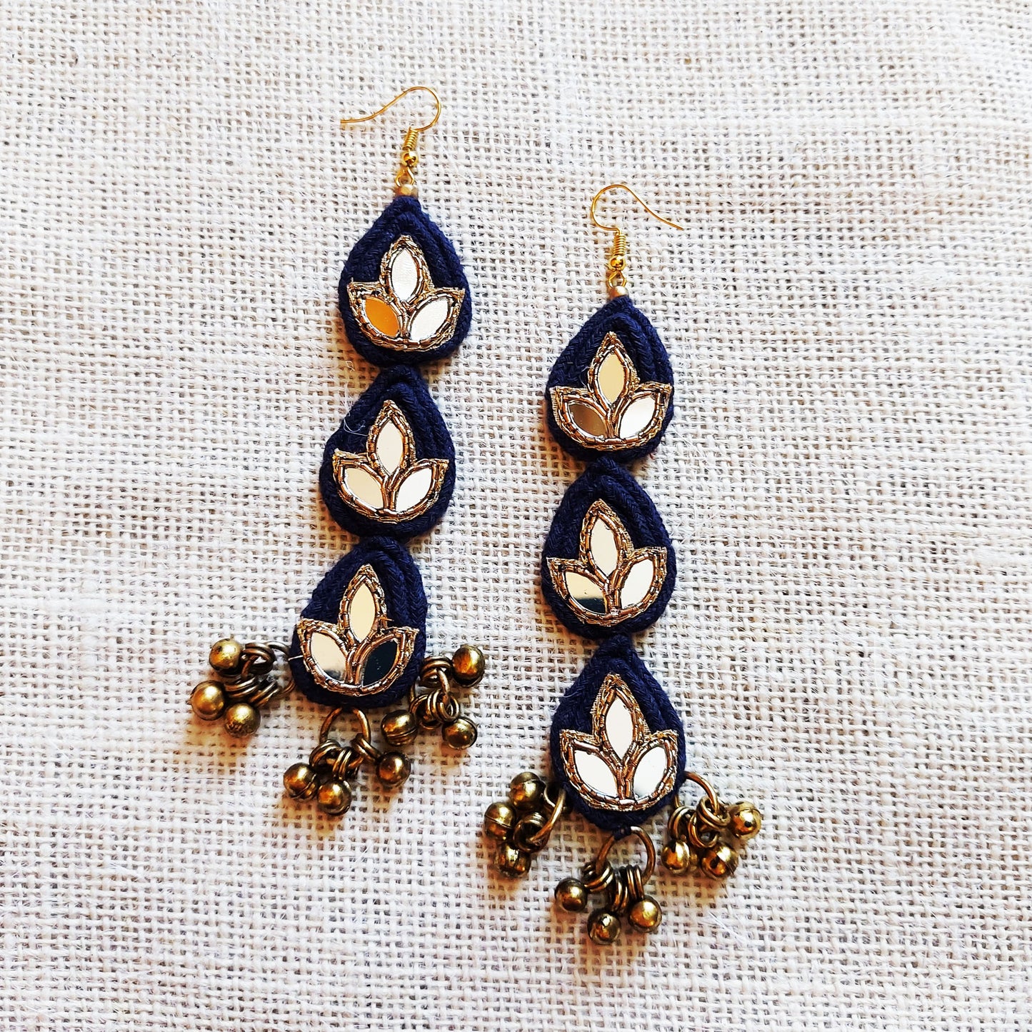 Indigo layered danglers