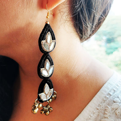 Layered Black danglers