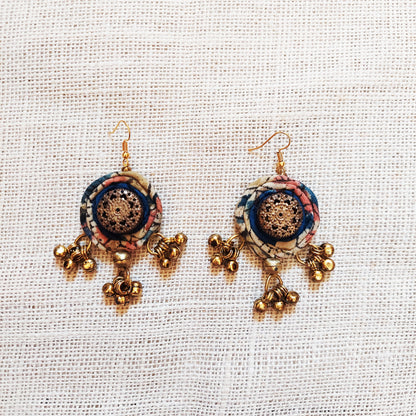 Concentric Ajrakh Earrings