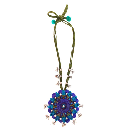 Shades of Blue Mandala Necklace