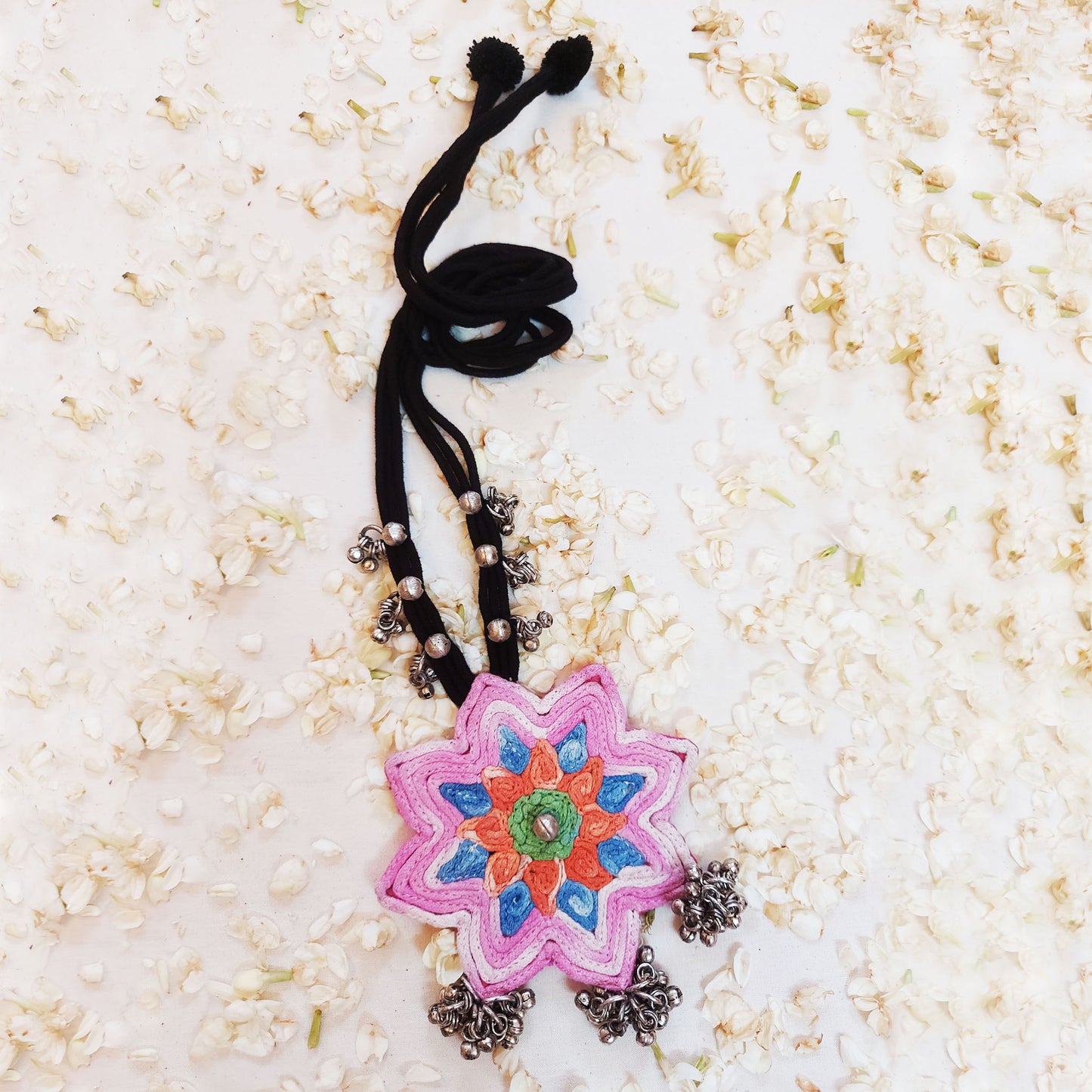 Shaded Pink Mandala Necklace