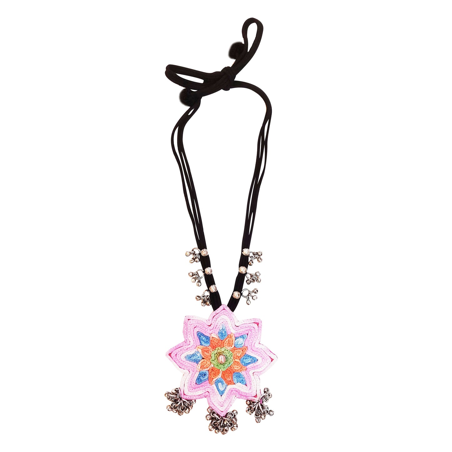 Shaded Pink Mandala Necklace