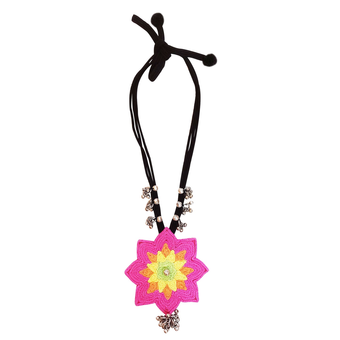 Pink Lotus Mandala Necklace