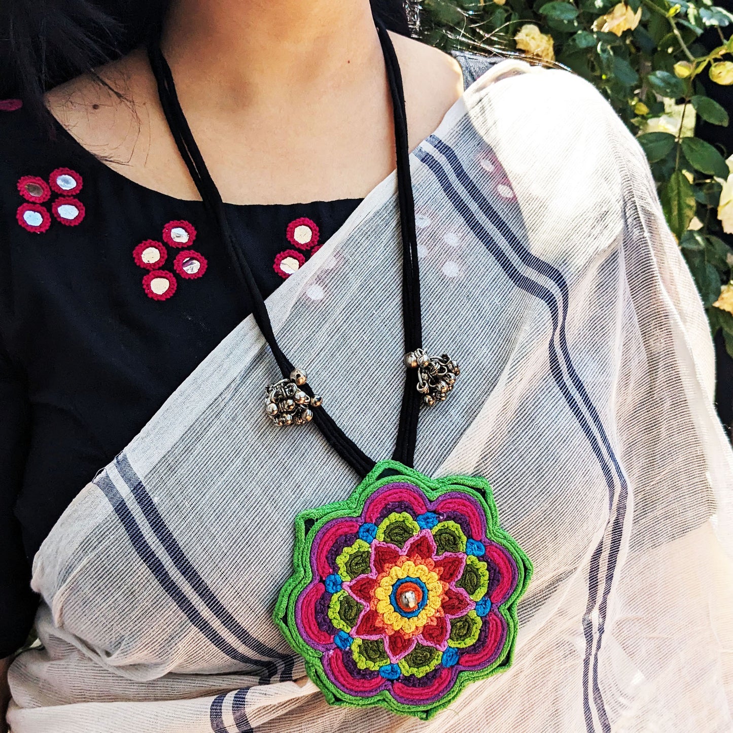 Multicolor Mandala Necklace