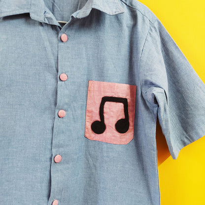 Blue Music Note shirt