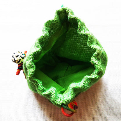 Green Puppet Potli