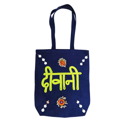 Deewani In Blue Tote Bag