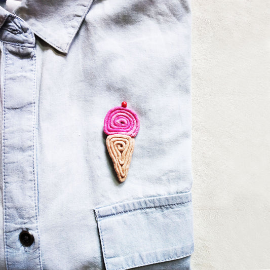 Ice Cream Brooch