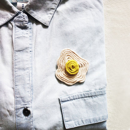 Egg Yolk Brooch