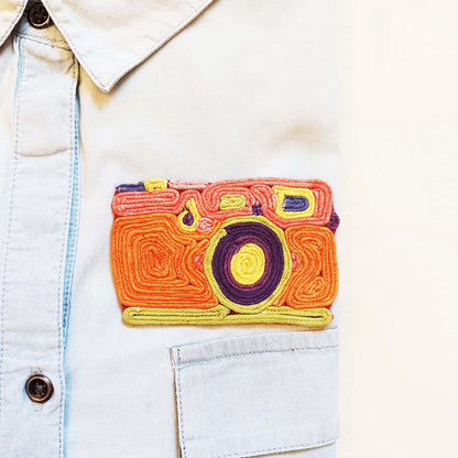 Camera Brooch