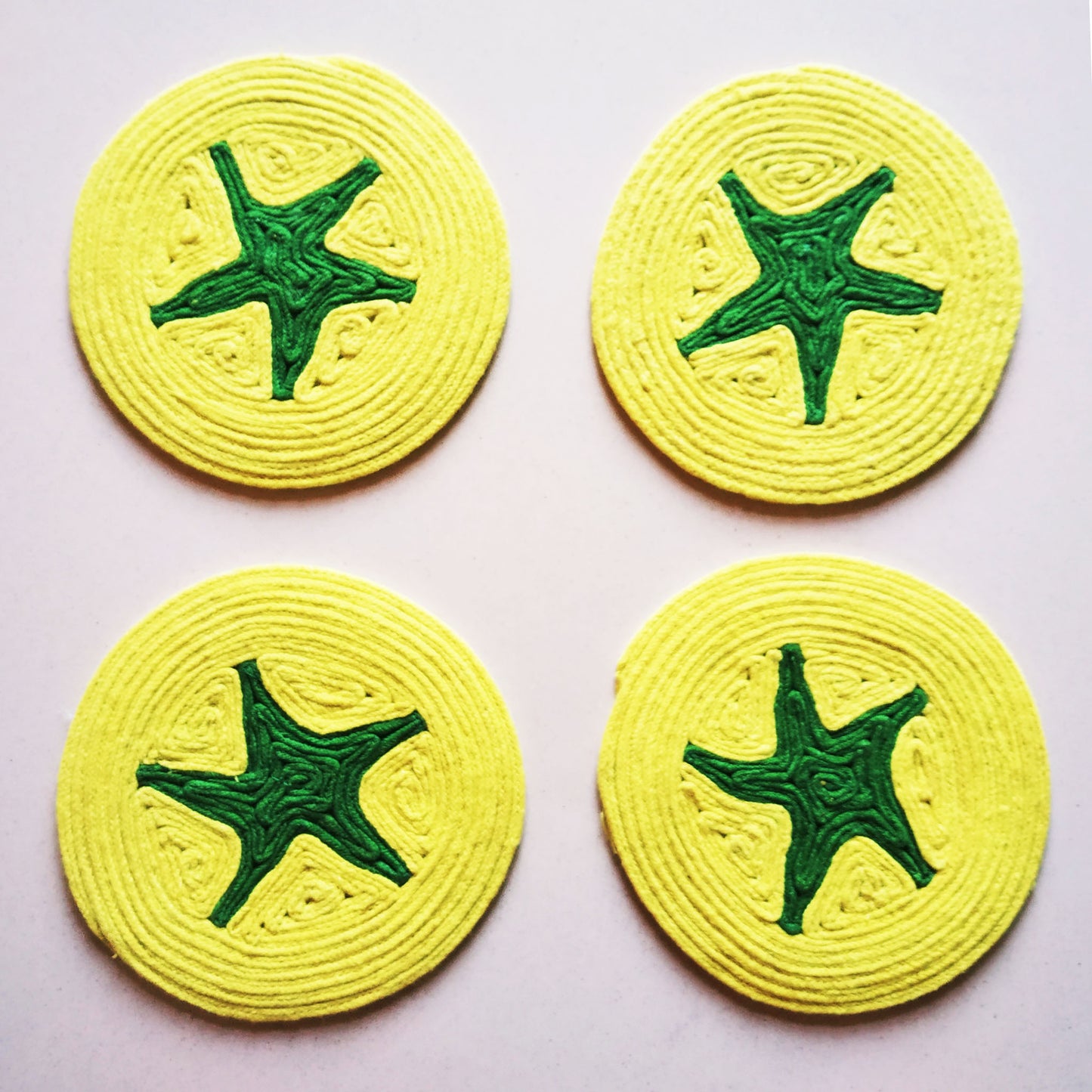 Yellow Tomato Coaster Set of 4