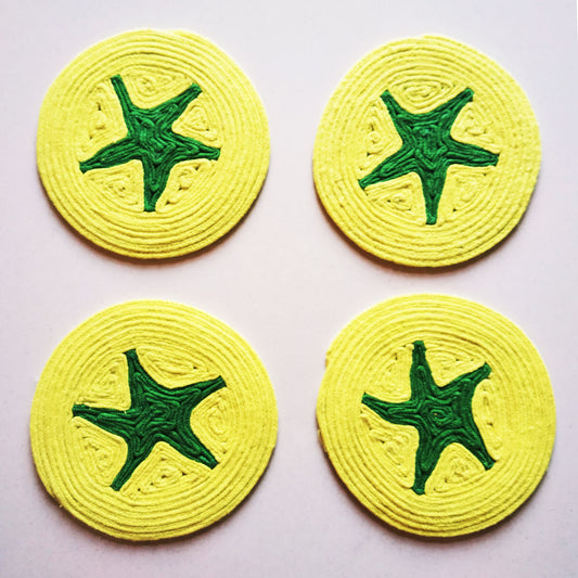 Yellow Tomato Coaster Set of 4