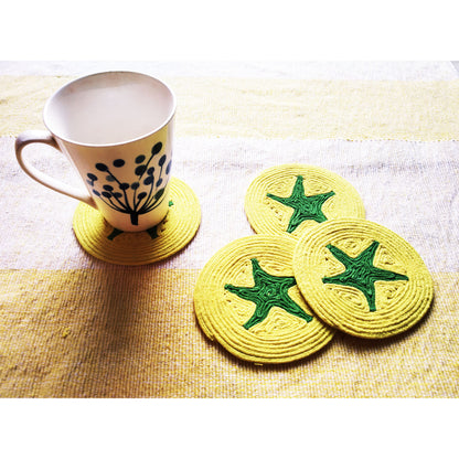 Yellow Tomato Coaster Set of 4