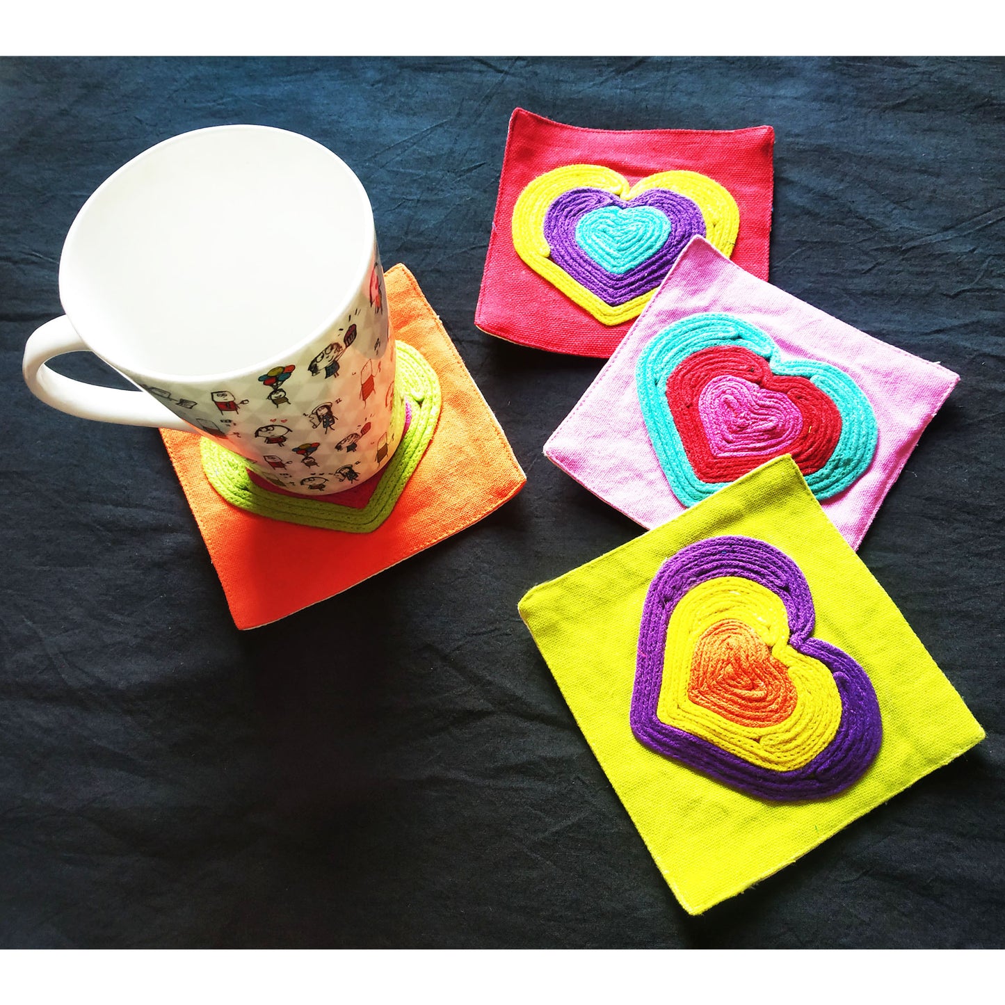 Hearts Coaster Set of 4