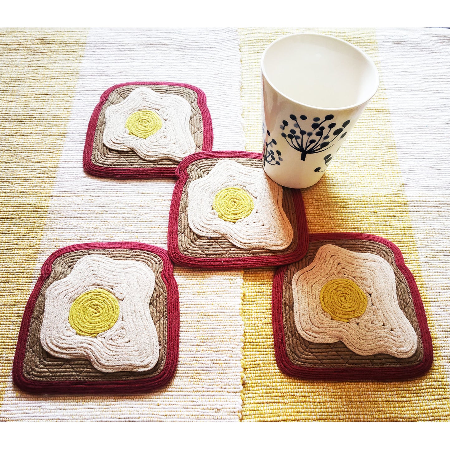 Sunny Side Up Coaster Set of 4