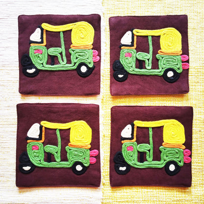 Dilliwala Auto Coaster Set of 4