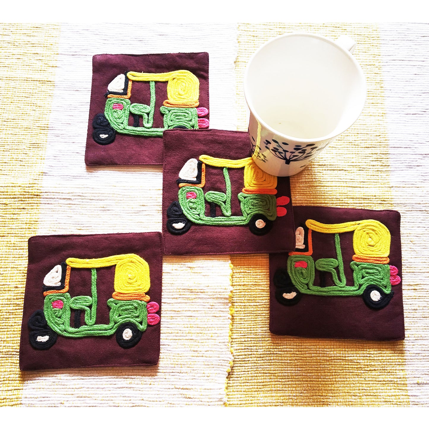 Auto Coaster Set Of 4