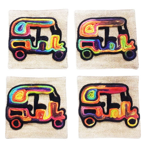 Quirky Auto Coaster Set of 4