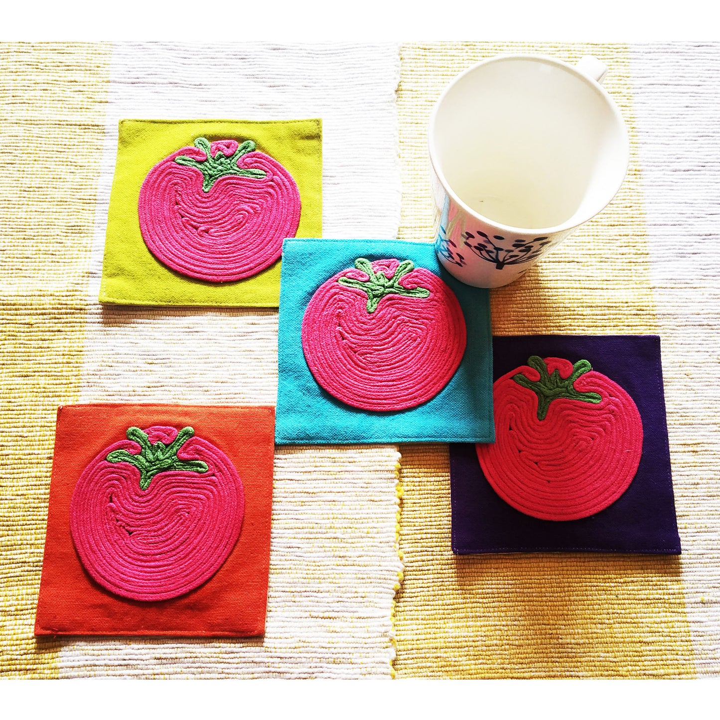 Tomato Coaster Set of 4