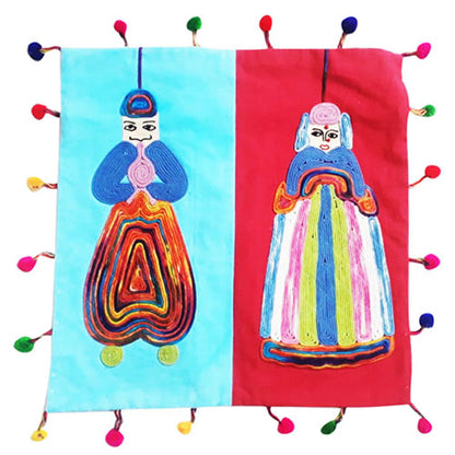 Quirky Kathputli Cushion Cover