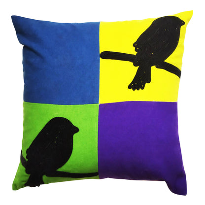 Black Bird Cushion Cover