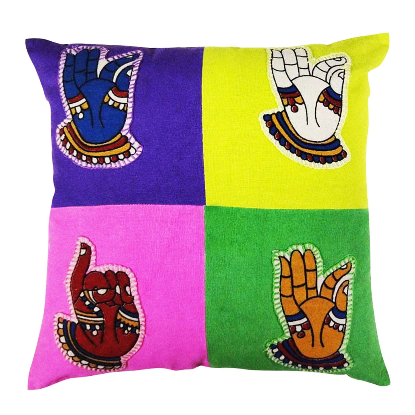 Mudra Patchwork Cushion Cover