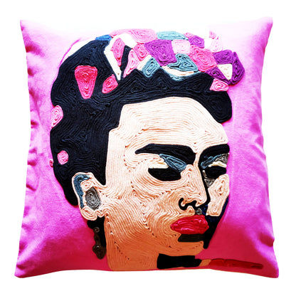 Pink Frida Cushion Cover