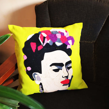 Lime Frida Cushion Cover