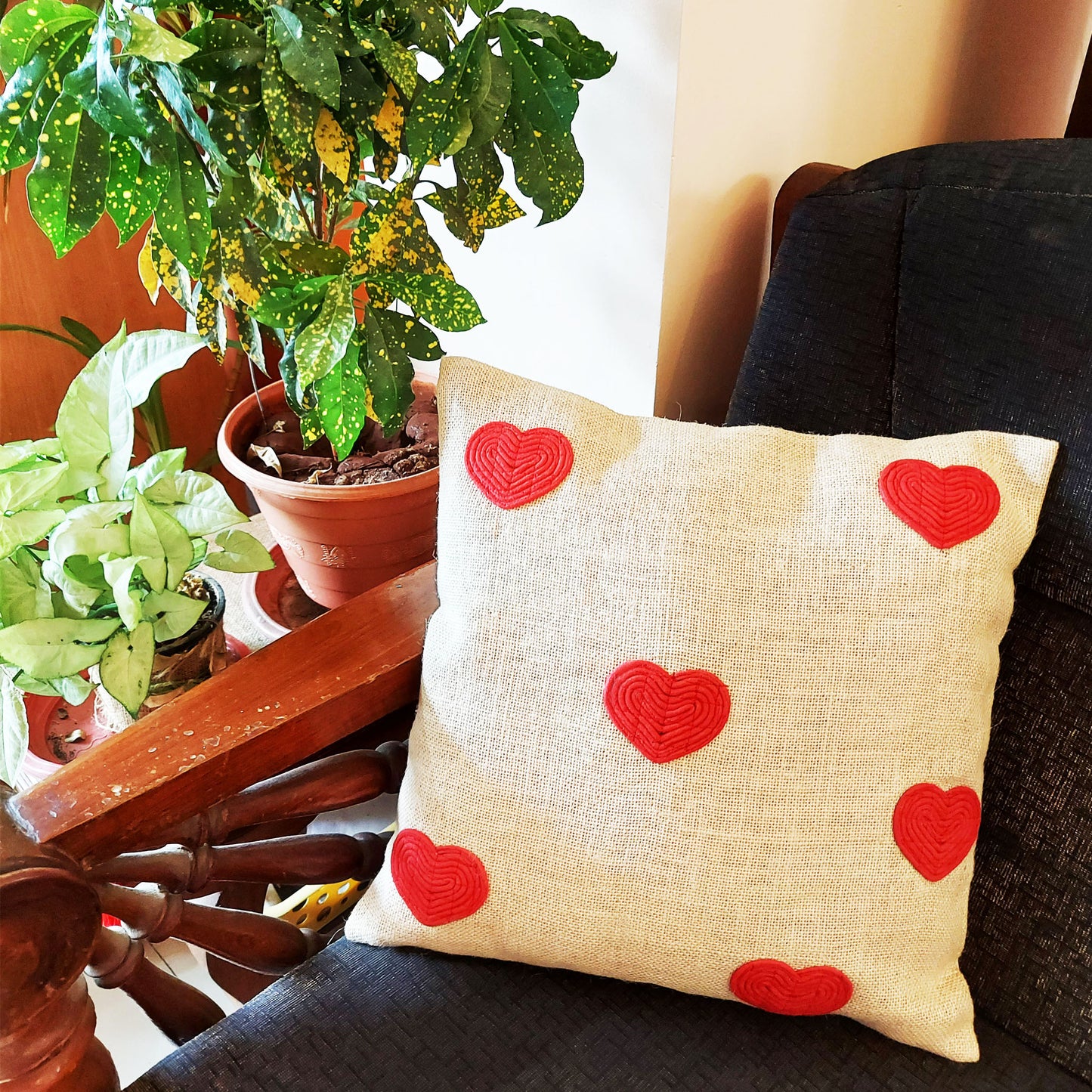 Heart Cushion Cover