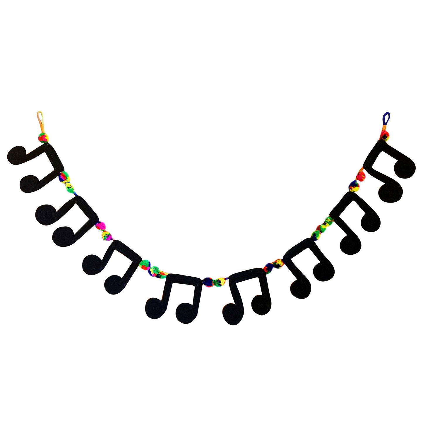 Black Music Note Bunting