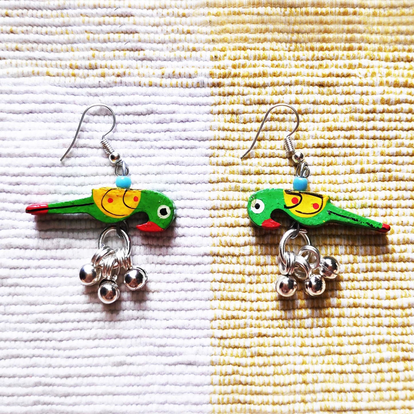 Green Tota Earrings