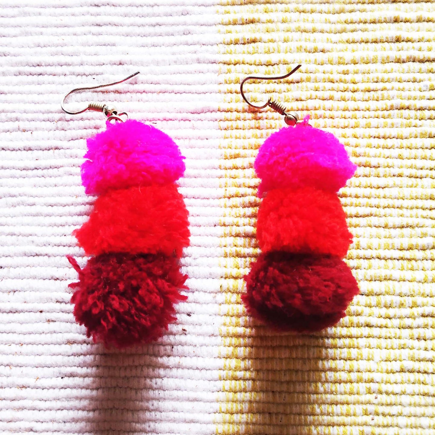 Candy Pompom Earrings