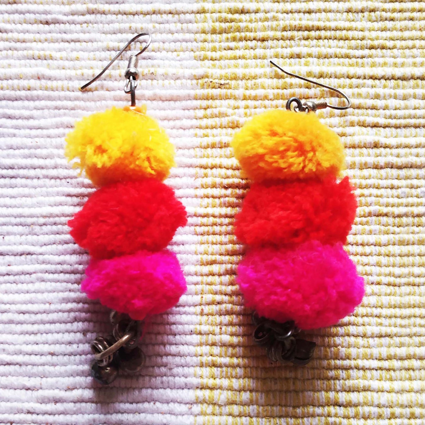 Festive Pompom Earrings