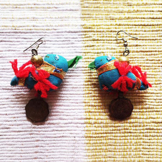 Turquoise Bird Earrings