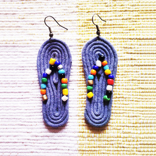 Blue Flip Flop Earrings